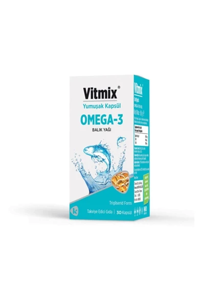 VİTMİX VİTMİX Omega 3 Fish Oil 1000 Mg 30 Softgel