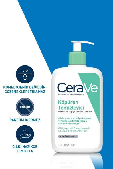 CERAVE CERAVE Köpüren Temizleyici 473ml - 6