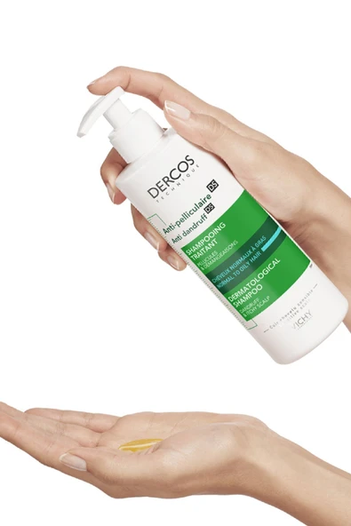 VİCHY VİCHY Dercos Anti-Dandruff Normal ve Yağlı Saçlar İçin Kepeğe Karşı Etkili Bakım Şampuanı 390 ml - 2