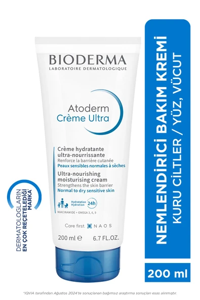 BİODERMA BİODERMA Atoderm Cream Ultra Normal ve Kuru Ciltler için Nemlendirici Yüz ve Vücut Bakım Kremi 200 ml - 1