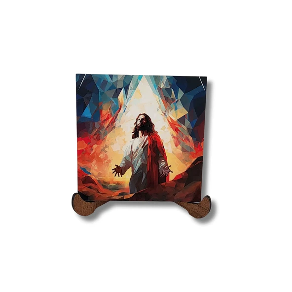 İsa'nın Yükselişi Ahşap Dekor ürün görseli