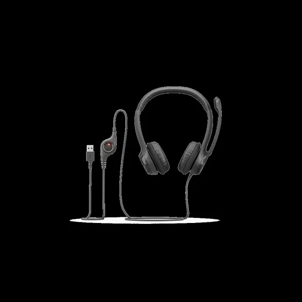 Logıtech H390, 981-000406, Usb, Çağrı Merkezi, Ofis, Toplantı, Konuşmacı Tipi, Microfonlu Kulaklık - 5