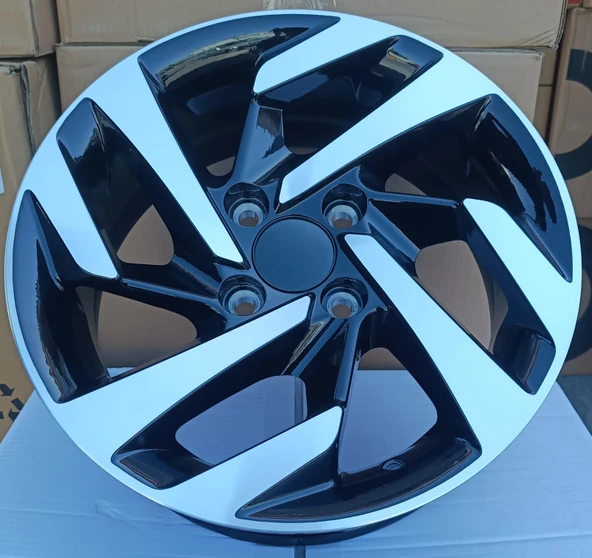 6.0X14 4X100 14 inç ET.35 CB.67.1 BLACK DİAMOND JANT 4 ADET - 1