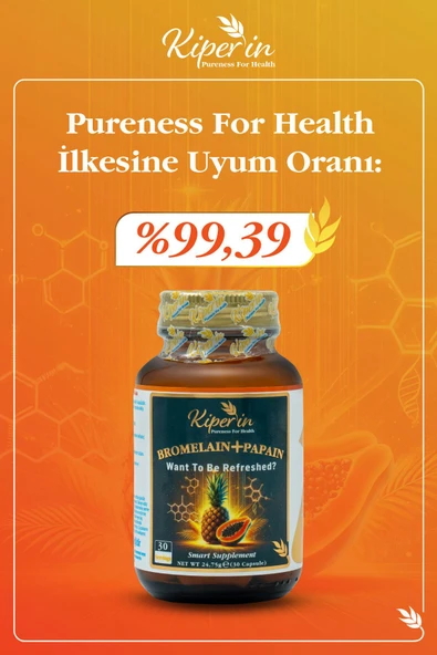 Kiperin Bromelain+ Papain 30 Kapsül - Resim 5