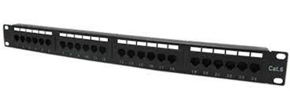 Teldata 24 Port Cat6 Utp Patch Panel Dolu - Resim 2