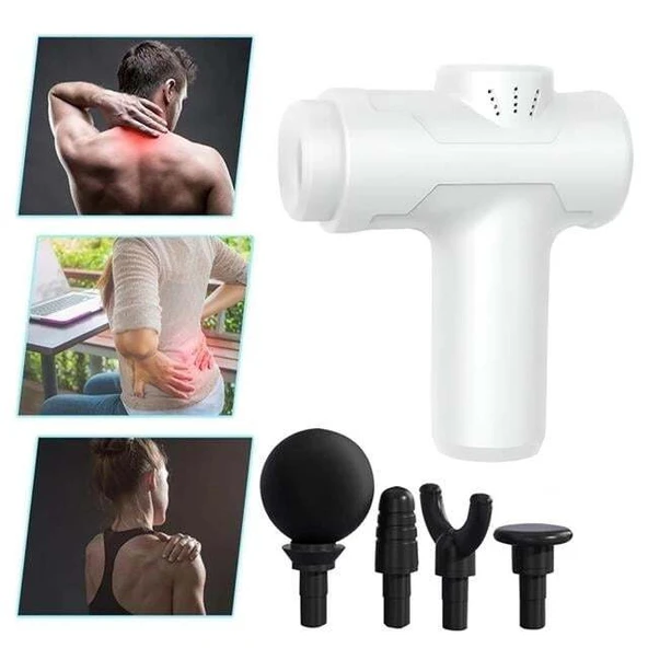 PowerMaster MINI-8211 Şarjlı Sporcu Koşucu Darbeli Titreşimli Masaj Aleti 6 Kademeli 2000mAh ürün görseli 1