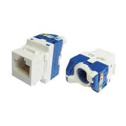 Teldata  TLD-UTP180 CAT6 180° UTP Keystone Jack 10 lu Paket Legrand Type - Resim 4