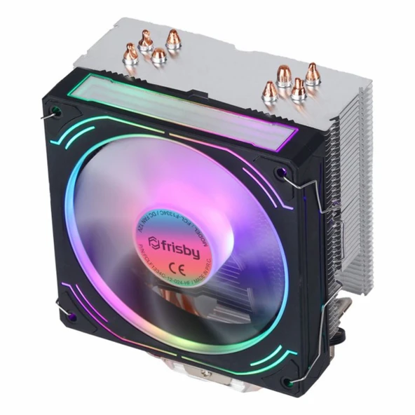 Frisby FCL-F1334C ARGB AM5/1700P Siyah İşlemci Hava Soğutucu - Resim 3
