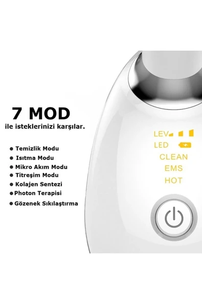 Fontenay Sıkılaştırıcı Boyun Ve Yüz Ems Güzellik Cihazı ( Gıdık,sarkma Ve Cihaz ) Elektronik Beyaz - Resim 2