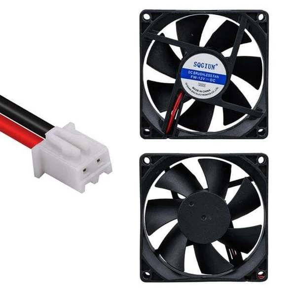 PowerMaster IC-216 Fırçasız DC Fan 80X80X25mm 12Volt 2Pin ürün görseli 1