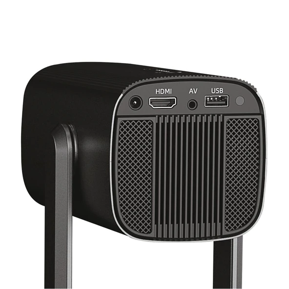 Everest PJ08 Şarjlı 5200Mah Batarya Siyah 1280-720P HD4K Destekli  Android HD Projeksiyon Wifi - Resim 2