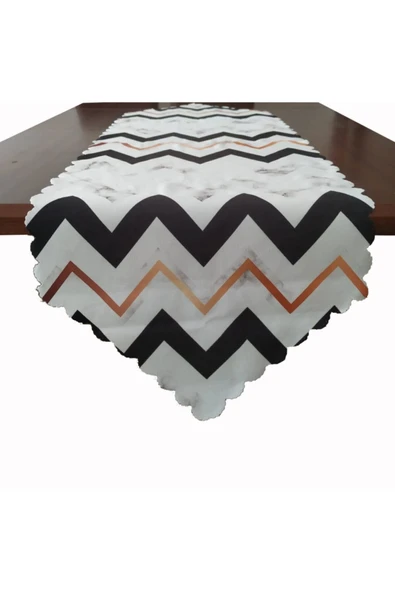 Alkan Homes Mermer Desenli Dekoratif Runner - Resim 2