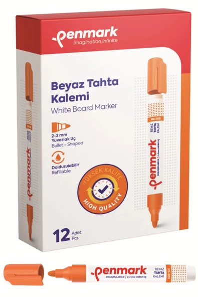 Penmark Tahta Kalemi Turuncu Doldurulabilir Hs-505