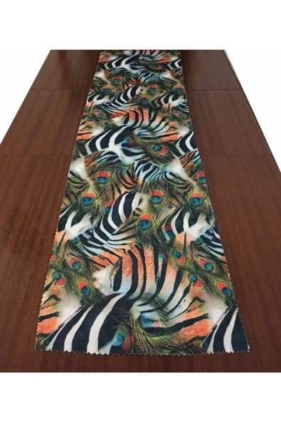 Alkan Homes Alkanhomes Dijital Baskılı Dekoratif Runner