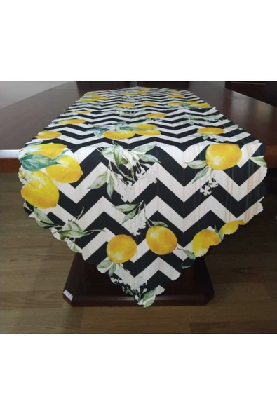 Alkan Homes Limon Desenli Dekoratif Runner - 2