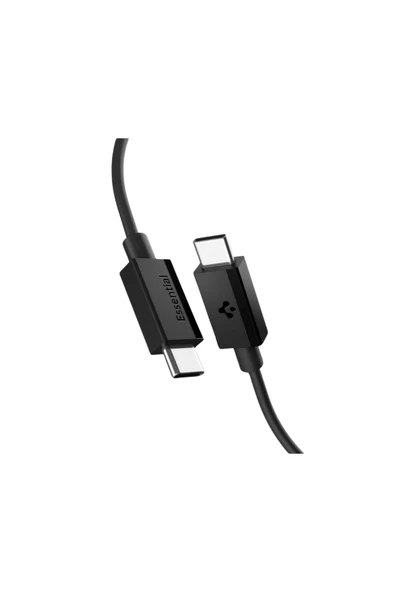 Spigen Essential 1M USB-C to USB-C 60W Kablo ACA08718 Siyah - 8