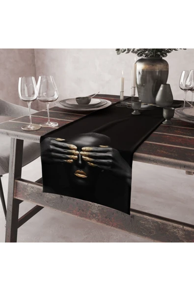 Alkan Homes Afrikalı Kızı Temalı Dekoratif Runner