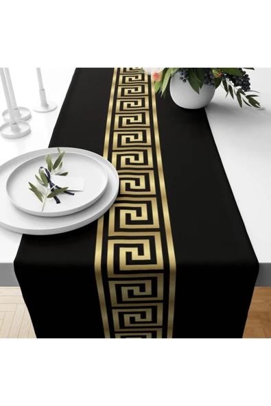 Alkan Homes Modern Desenli Dekoratif Runner - Resim 2