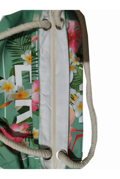 Alkan Homes Flamingo Temalı Astarlı-fermuarlı Dijital Baskılı Çok Amaçlı Çanta - 2