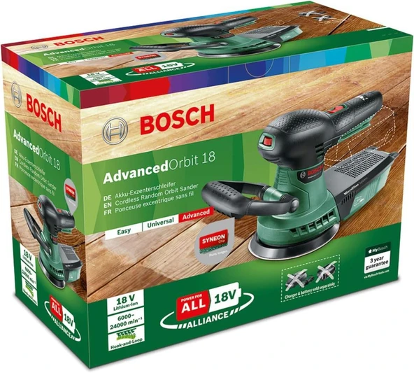Bosch Advanced Orbit 18 Eksantrik Aküsüz Zımpara Makinesi Teşhir - 2
