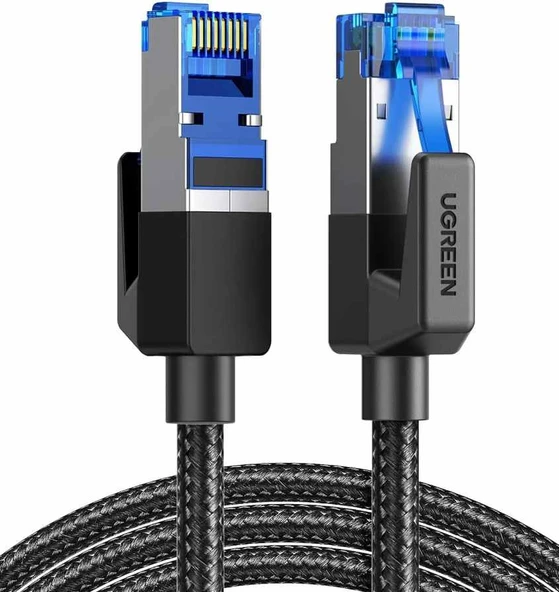 UGREEN 30799 NW153 CAT8 2000MHz Stabil Bant 40GB/s Yüksek Ağ Hızı Ethernet Kablosu Örgülü 15metre - 2