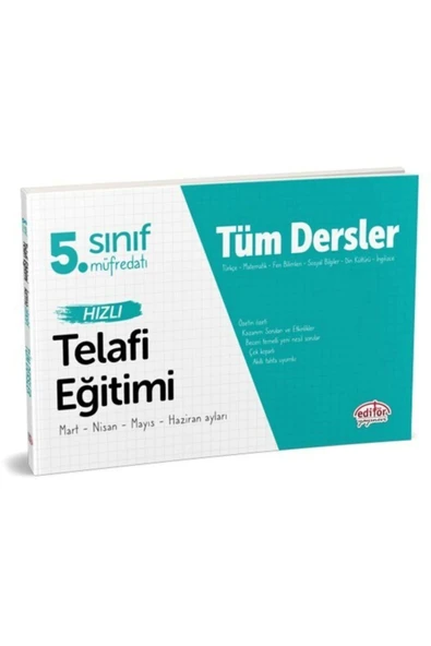 Editör 5.Sınıf Tüm Dersler Hızlı Telafi Eğitimi
