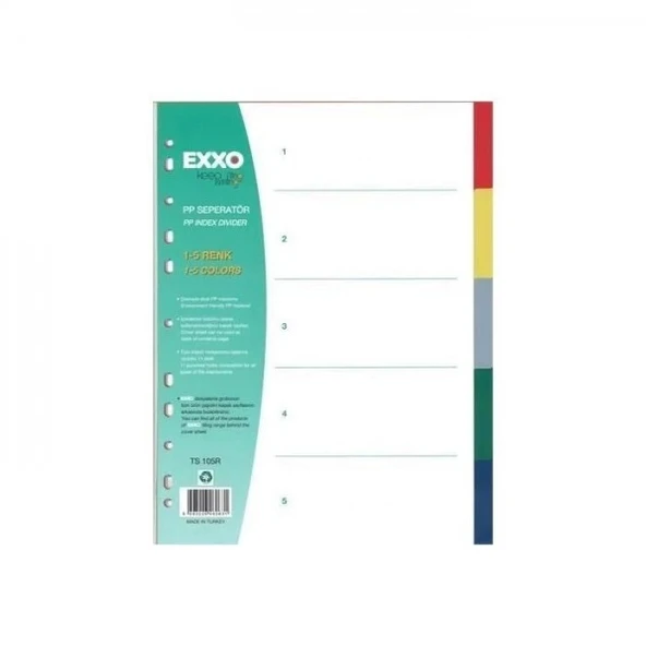 Exxo Pp Seperatör 5 Renk 50/250