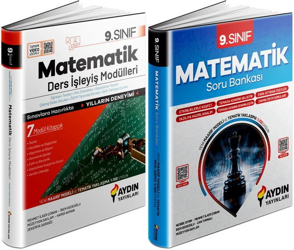 Aydın 2025 9. Sınıf Matematik Ders Anlatım Fasikülleri + Konu Özetli Soru Seti 2 Kitap ürün görseli