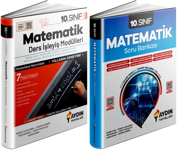 Aydın 2025 10. Sınıf Matematik Ders Anlatım Fasikülleri + Konu Özetli Soru Seti 2 Kitap ürün görseli