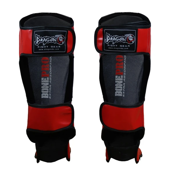 DragonDo 40715-P Kaval Ayak Koruyucu Kırmızı Profesyonel Kick Boks Kaval Koruyucu - 6