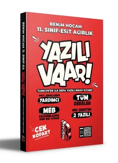 11.Sınıf Eşit Ağırlık Yazılı Vaar Tüm Dersler Benim Hocam ürün görseli 1
