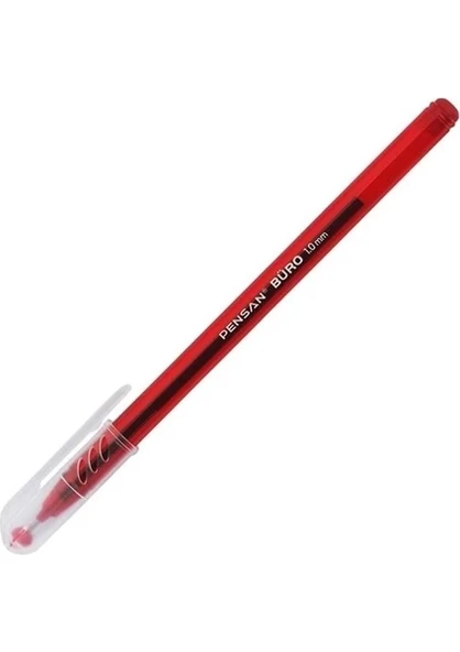 Pensan 2270 Ball Point Pen Büro Tükenmez Kalem Kirmizi 1,0