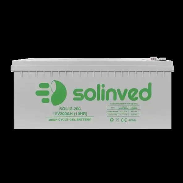 Solinved 12v 200Ah Jel Akü ürün görseli 1
