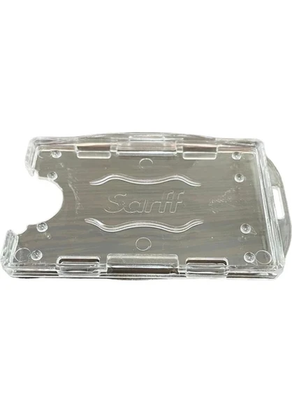 Sarff Kart Muhafaza Yatay Şeffaf Kod:15323010 (50 'li pk)