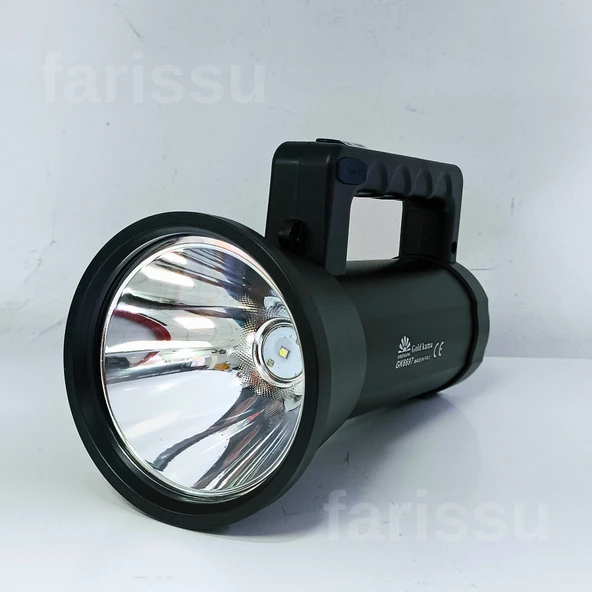 Gold Kama GK6697 Uzun Menzilli LED Şarj Edilebilir Projektör El Feneri 10W - Resim 3