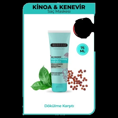 MORFOSE SAÇ MASKESİ KINOA KENEVİR 75 ML - 1