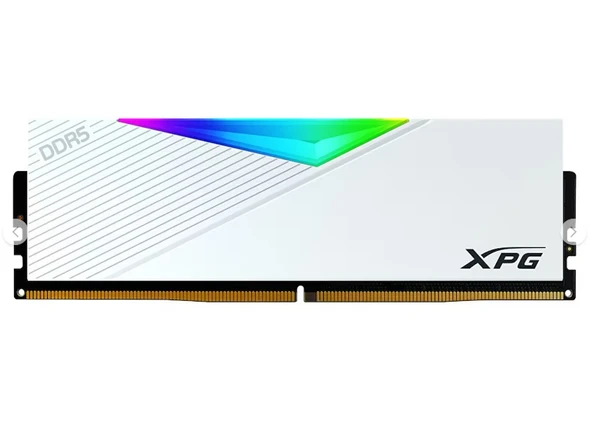 XPG Lancer Beyaz RGB DDR5-6000Mhz CL30 64GB (2x32GB) Dual Kit (30-40-40) 1.35V - 2