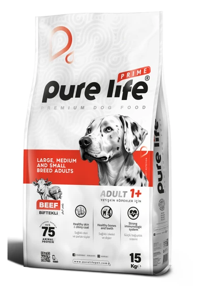 PURELİFE PRIME BİFTEKLİ YETİŞKİN KÖPEK MAMASI 15KG - 2