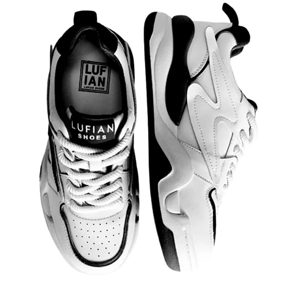 Lufian Maya Siyah Beyaz Sneaker - Resim 2