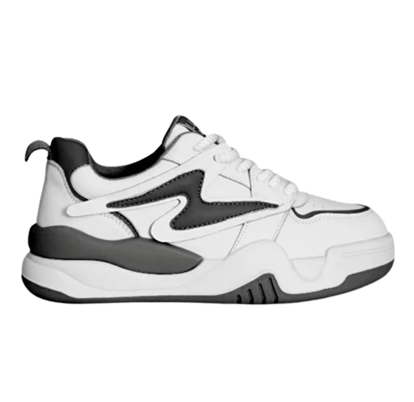 Lufian Maya Siyah Beyaz Sneaker ürün görseli