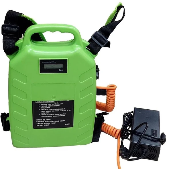 Pars Olive Sırt Akülü Zeytin Silkeleme Hasat Makinası 33 Volt - Resim 2