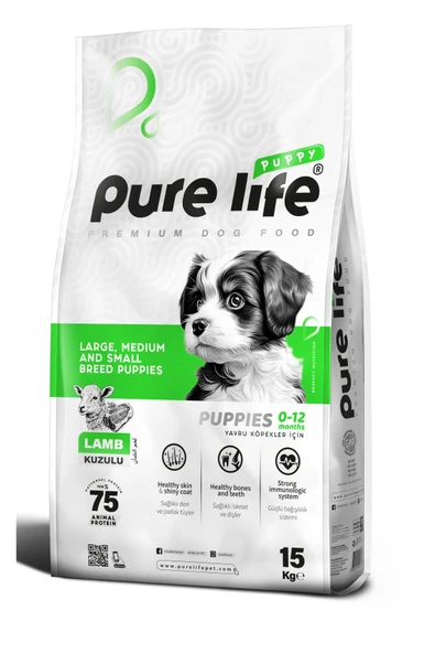PURELİFE PUPPY KUZULU YAVRU KÖPEK MAMASI 15KG - 3