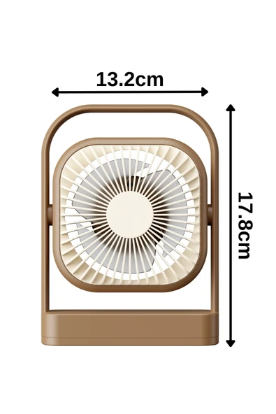 Taşınabilir Usb Şarjlı 3 Kademeli Masaüstü Fan Vantilatör Soğutucu YS2551 - 2