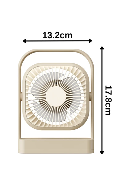 Taşınabilir Usb Şarjlı 3 Kademeli Masaüstü Fan Vantilatör Soğutucu YS2551 - 10