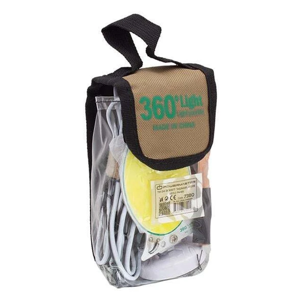 Powermaster TM-24 Cob Ledli 13 Watt Akü Maşalı 4 Metre Kablolu Taşınabilir Seyyar Panel Lamba - Resim 3