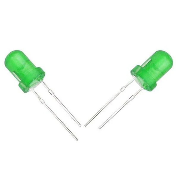 Halmet Mantar Led 5mm Yeşil Mat