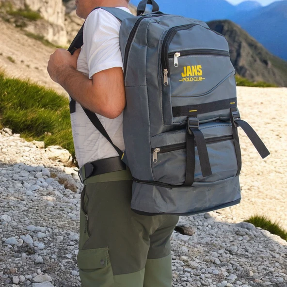 Lederax 55+10 Litre Körüklü Dağcı Sırt Çantası LD595 ürün görseli