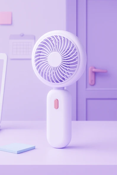 Taşınabililir Mini Usb Şarjlı 3 Kademeli El Masaüstü Vantilatör Fan Soğutucu YM88220 - 6