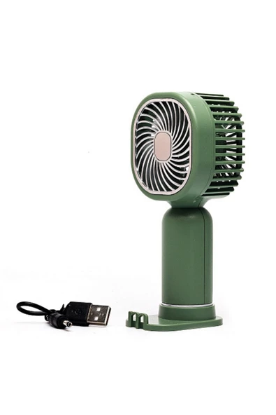 Taşınabililir Mini Usb Şarjlı El Masaüstü Vantilatör Fan Soğutucu YM88206 - 4