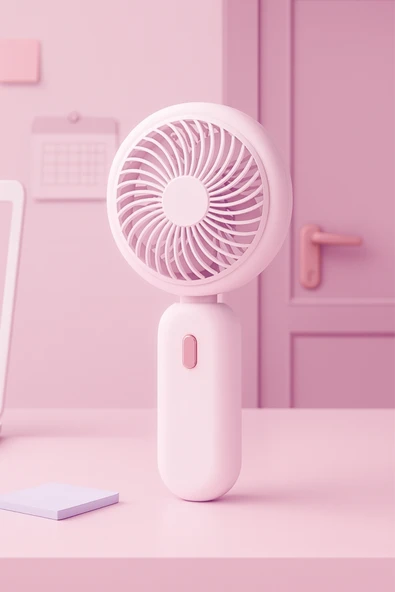Taşınabililir Mini Usb Şarjlı 3 Kademeli El Masaüstü Vantilatör Fan Soğutucu YM88220 - 2